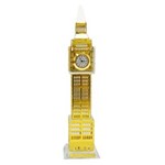 Ficha técnica e caractérísticas do produto Relógio de Mesa Big Ben London Metal e Vidro 23,5X5,5Cm - Dourado
