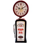 Ficha técnica e caractérísticas do produto Relógio de Mesa Bomba de Gasolina Rota 66 Vermelho