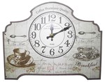 Ficha técnica e caractérísticas do produto Relogio de Mesa Cafe da Manha Vintage Retro Decoracao (XIN-07) - Braslu