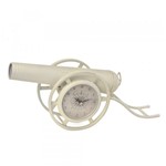 Ficha técnica e caractérísticas do produto Relógio de Mesa Canhão Vintage 19cm - Espressione