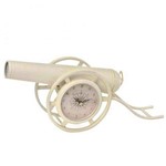Ficha técnica e caractérísticas do produto Relógio de Mesa Canhão Vintage