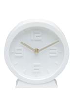 Ficha técnica e caractérísticas do produto Relógio de Mesa Classical Clean Style Branco 15X4X16 Cm Urban