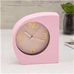 Relógio de Mesa com Alarme Meia Lua 13Cm Rosa - Sottile