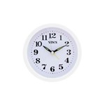 Ficha técnica e caractérísticas do produto Relógio de Mesa com Despertador Redondo Casita 12x12cm Branco Casita