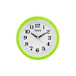 Ficha técnica e caractérísticas do produto Relógio de Mesa com Despertador Redondo Casita 12x12cm Verde Casita