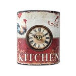 Ficha técnica e caractérísticas do produto Relógio de Mesa de Metal Curvo Galo Kitchen