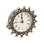 Ficha técnica e caractérísticas do produto Relógio de Mesa Decorativo de Metal com Strass III