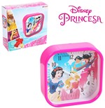 Relogio de Mesa Despertador de Plastico Princesas Quadrado R - Etihome