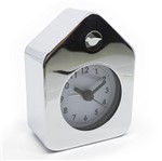 Ficha técnica e caractérísticas do produto Relógio de Mesa Despertador House Style - Cromado