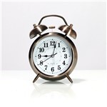 Relógio de Mesa Despertador Pequeno Rose Gold 16x12x6cm - Goods Br