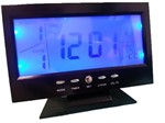 Relógio de Mesa Digital com Despertador Temperatura Calendário e Luz de Fundo 8082 Prata - Jiaxi Oksn