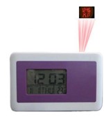 Ficha técnica e caractérísticas do produto Relógio de Mesa Digital com Projetor de Horas Despertador Temperatura 3130 Lilás - Jiaxi Oksn