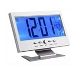 Relógio de Mesa Digital Despertador Lelong Le-8107 -cinza