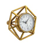 Ficha técnica e caractérísticas do produto Relógio de Mesa Dourado