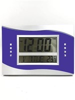 Relógio de Mesa e Parede Digital Quadrado 27x19 Cm C/ Alarme - Moure Jar