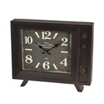 Ficha técnica e caractérísticas do produto Relógio de Mesa Grand Hotel 1870 Vintage 40x34cm - Marrom