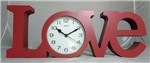 Ficha técnica e caractérísticas do produto Relógio de Mesa Love Vermelho - YinS