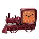 Ficha técnica e caractérísticas do produto Relógio de Mesa Maria Fumaça Vintage 21cm - Vermelho
