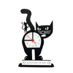 Ficha técnica e caractérísticas do produto Relógio de Mesa ou Parede Gato com Rato em cima Linha Pet