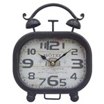 Ficha técnica e caractérísticas do produto Relógio de Mesa Retrô Metal Hotel de Lopera Zona Livre