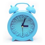 Ficha técnica e caractérísticas do produto Relógio de Mesa Retro Moderno Redondo - Azul - Yaay