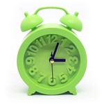 Ficha técnica e caractérísticas do produto Relógio de Mesa Retrô Moderno Redondo Verde - Yaay