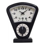 Ficha técnica e caractérísticas do produto Relógio de Mesa Sam Black Goodsbr 21x18x10cm