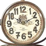 Ficha técnica e caractérísticas do produto Relógio de Mesa Suspenso Noble Castle Oldway - em Metal - 9x18 Cm
