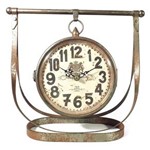 Ficha técnica e caractérísticas do produto Relógio de Mesa Suspenso Noble Castle Oldway - em Metal - 29x18 Cm
