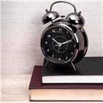 Ficha técnica e caractérísticas do produto Relógio de Mesa Trendy Wake Up Nextime Preto 12Cm