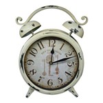 Ficha técnica e caractérísticas do produto Relógio de Mesa Vintage Branco 33cm The Home