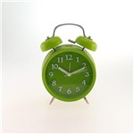 Relógio de Mesa Vintage C/ Despertador Verde 18x12 Cm - Ponto Sul