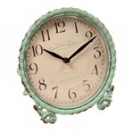 Ficha técnica e caractérísticas do produto Relógio de Mesa Vintage Decorativo Chartres de Metal