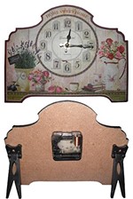 Ficha técnica e caractérísticas do produto Relogio de Mesa Vintage Retro Decoracao Lar Doce Lar (XIN-07)