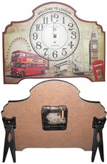 Ficha técnica e caractérísticas do produto Relogio de Mesa Vintage Retro Decoracao Londres (XIN-07) - Braslu