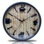 Ficha técnica e caractérísticas do produto Relógio de Parde 30cm Redondo Yin's