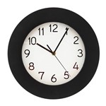 Ficha técnica e caractérísticas do produto Relógio de Parede 30cm Borda Preto - Sottile