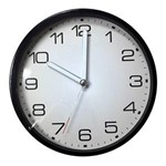 Ficha técnica e caractérísticas do produto Relógio de Parede 30cm de Plástico Flat Urban - H41098