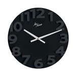 Relógio de Parede 30cm Diametro com Efeito 3D - ( Preto ) - Arthouse