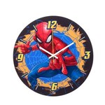 Ficha técnica e caractérísticas do produto Relógio de Parede 30cm Marvel Homem Aranha - Vermelho
