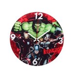 Ficha técnica e caractérísticas do produto Relógio de Parede 30cm Marvel Vingadores - Vermelho