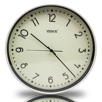 Ficha técnica e caractérísticas do produto Relógio de Parede 40 Cm Mecanismo Sweep Yin`s Branco
