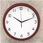 Ficha técnica e caractérísticas do produto Relógio de Parede 25cm Vinho - Sottile