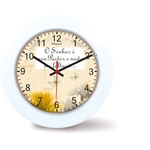 Ficha técnica e caractérísticas do produto Relógio De Parede 27 Cm Modelo Branco - Frase Evangélica