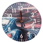 Ficha técnica e caractérísticas do produto Relógio De Parede 28cm Fusca Verde Em Mdf Aplash