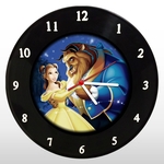 Ficha técnica e caractérísticas do produto Relógio de Parede - A Bela e a Fera - em Disco de Vinil - Mr. Rock - Disney