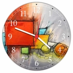 Ficha técnica e caractérísticas do produto Relógio De Parede Abstrato arte e decoração 03