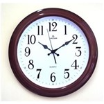 Ficha técnica e caractérísticas do produto Relógio de Parede Alabama 42cm Diâmetro Imita Madeira Haller
