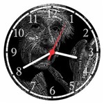 Ficha técnica e caractérísticas do produto Relógio de Parede Albert Einstein Filósofo Físico