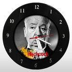 Ficha técnica e caractérísticas do produto Relógio de Parede - Alfred Hitchcock - em Disco de Vinil - Mr. Rock - Cinema